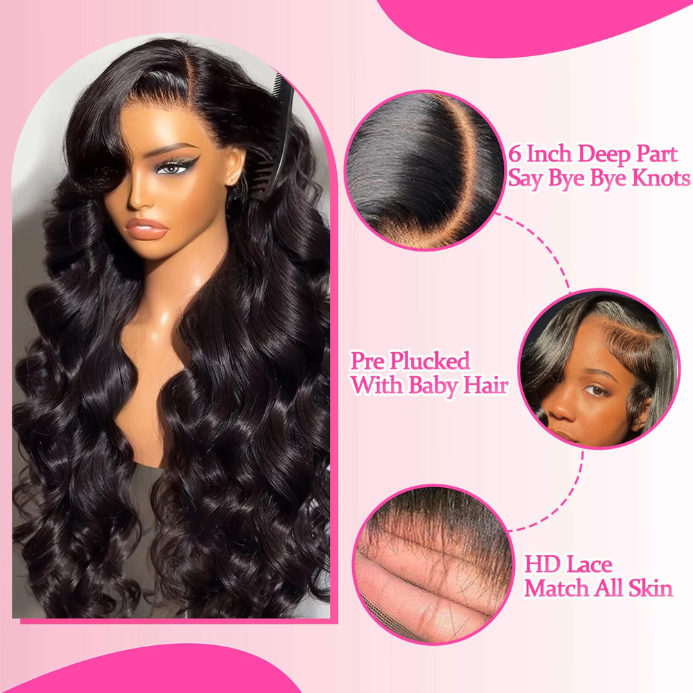 TAFCUK pre-plucked baby hair wig for realistic hairline styling.