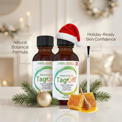 Tag Off Serum royal honey glow shot suggests natural replenishment.