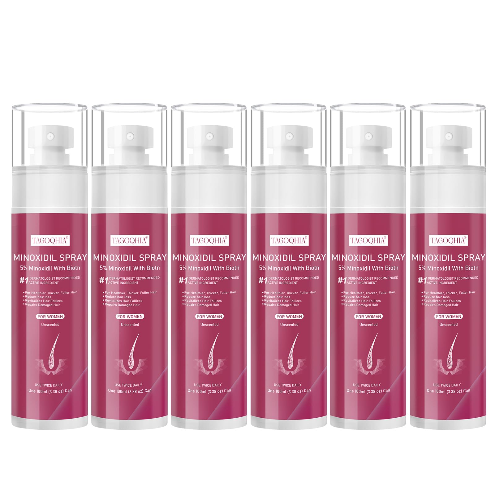 TAGOQHIA 5% minoxidil bottle for at-home hair regrowth support