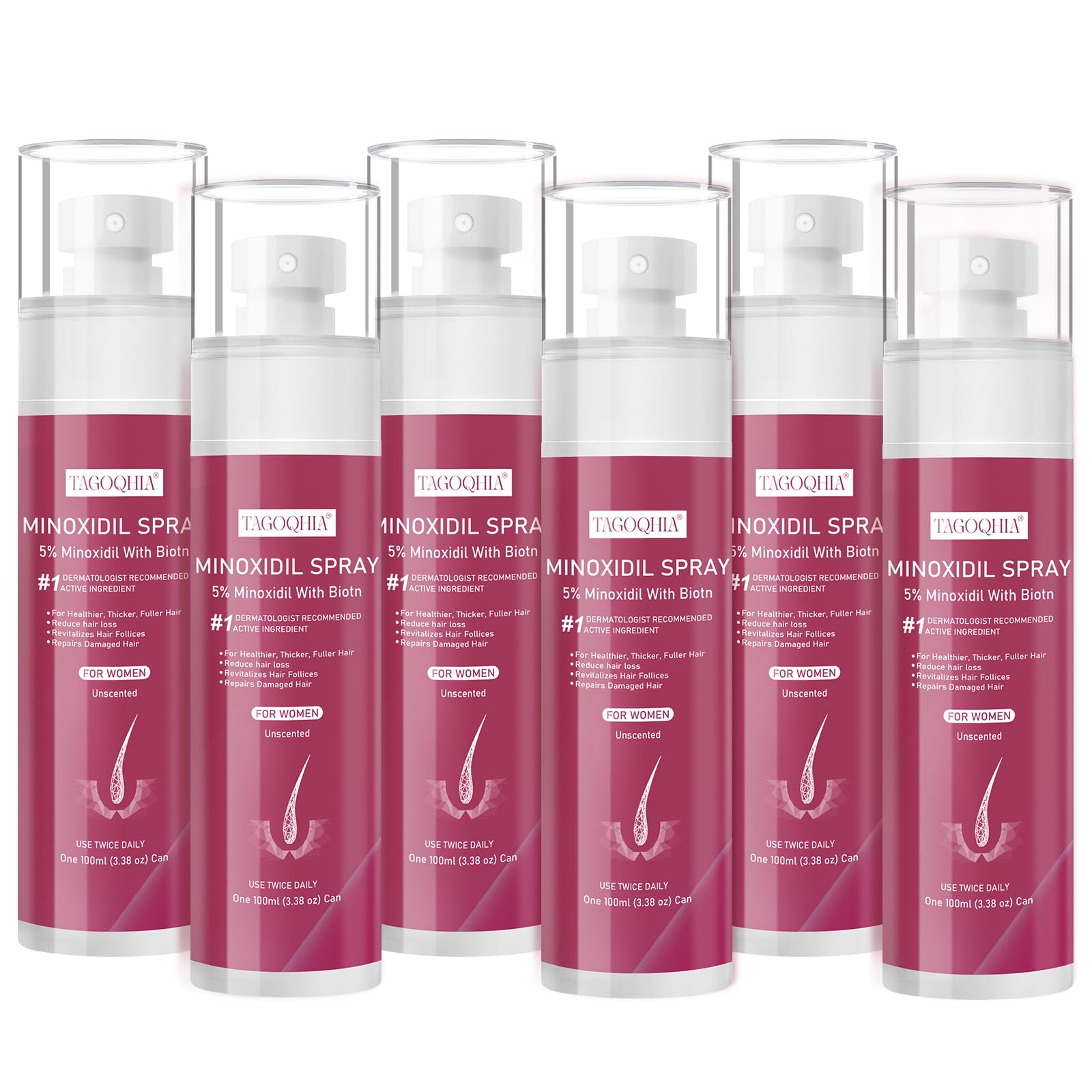 TAGOQHIA product image showing healthy hair appearance after use