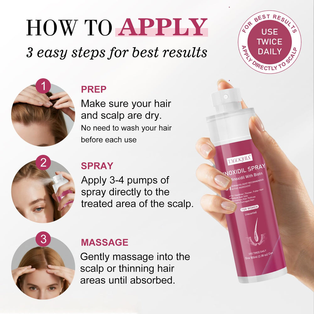 TAGOQHIA six 100 ml bottles pack for ongoing regrowth routine