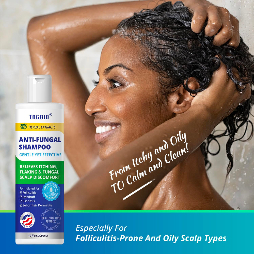TAGRID anti-fungal shampoo after-use hair feels soft and manageable.
