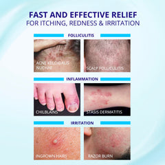 TAGRID Folliculitis Cream application on arm demonstrating quick absorption.