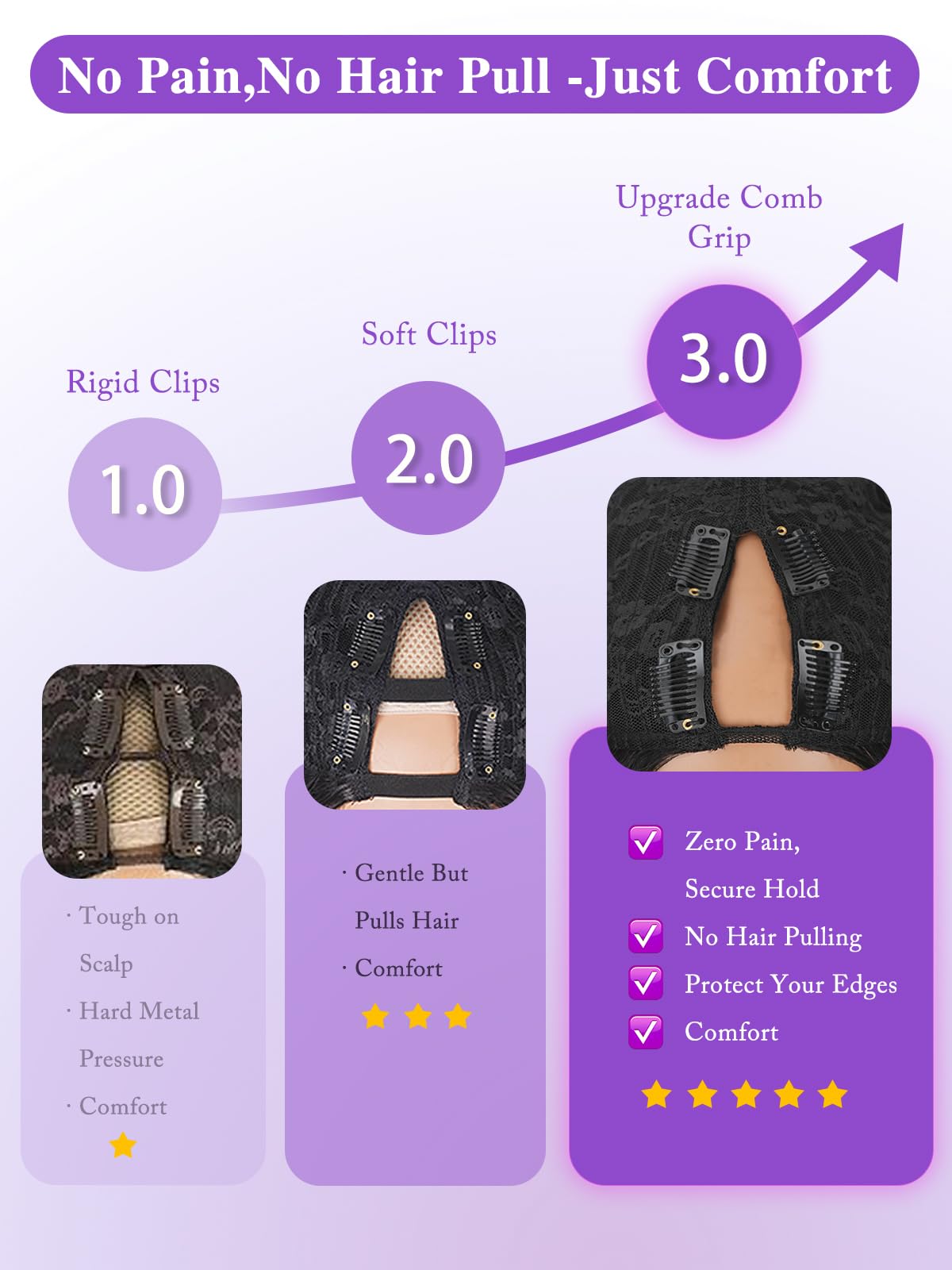 Tahikie V Part Wig body wave density for full, bouncy style