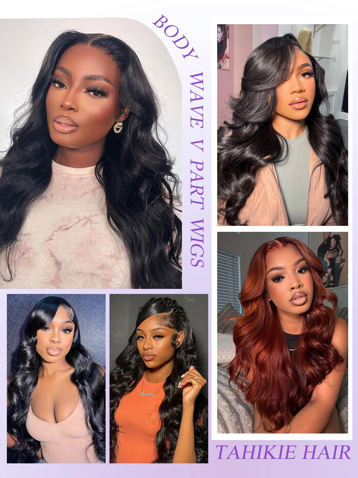 Tahikie V Part Wig color-natural option for versatile styling