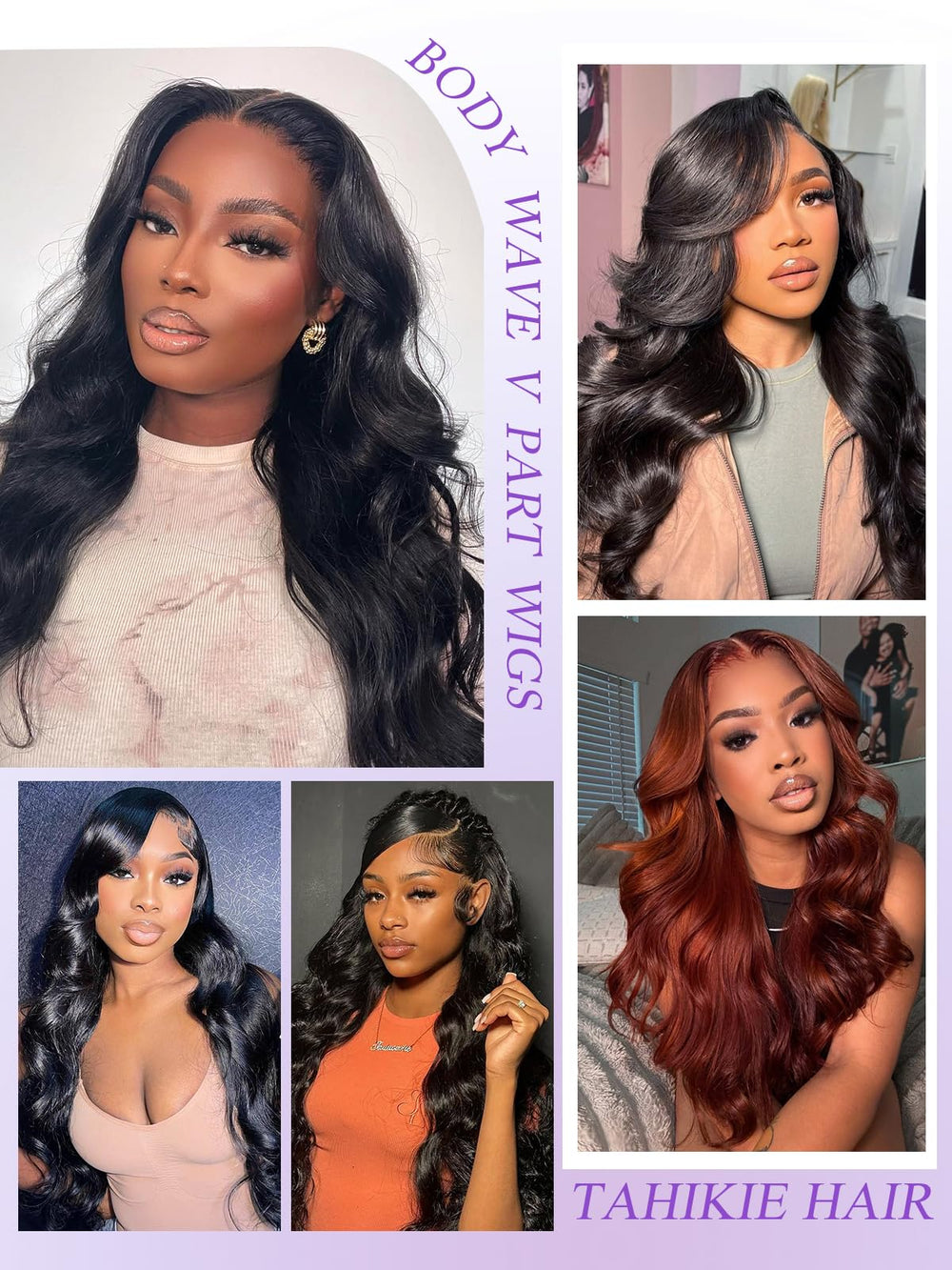 Tahikie V Part Wig color-natural option for versatile styling