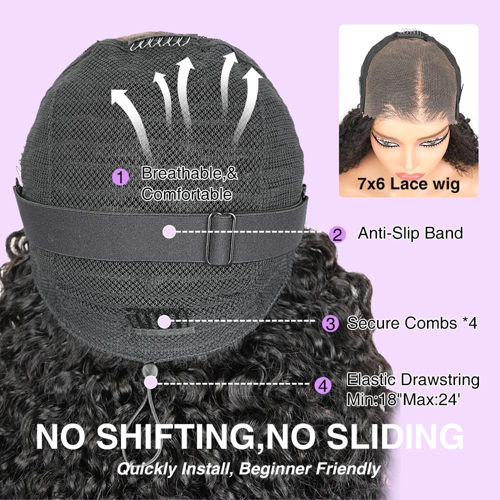 Tahikie wear-and-go glueless wig with secure fit features