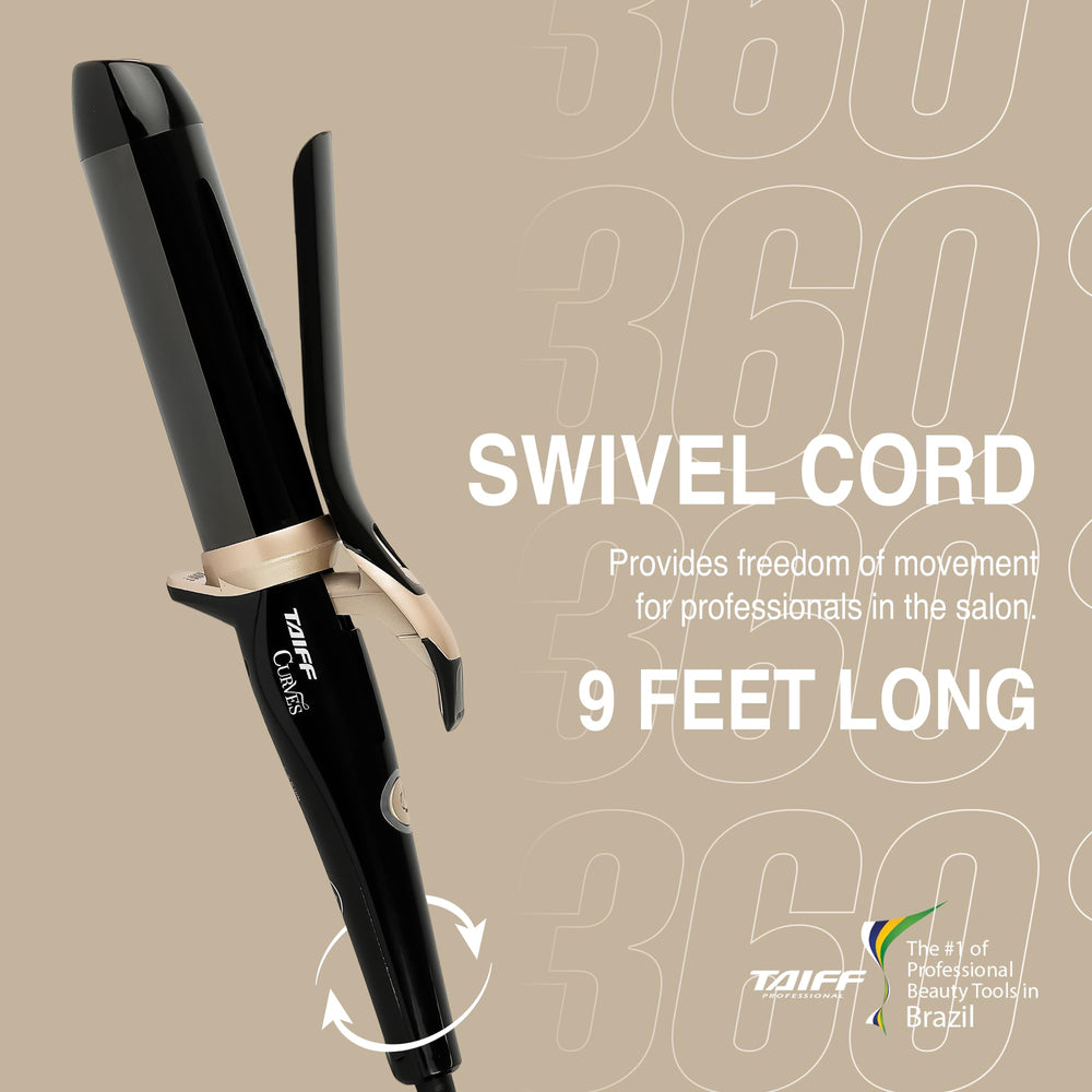 TAIFF Curves professional-durable-design curling iron showcases durable construction