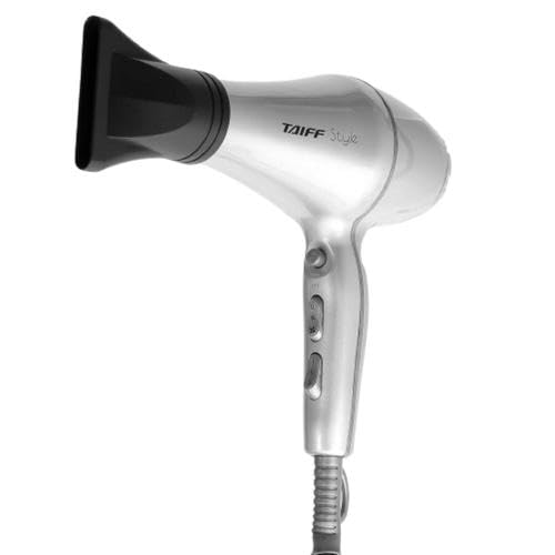 Taiff IonSense Silver in-use with curly hair demonstrating frizz-reducing performance.
