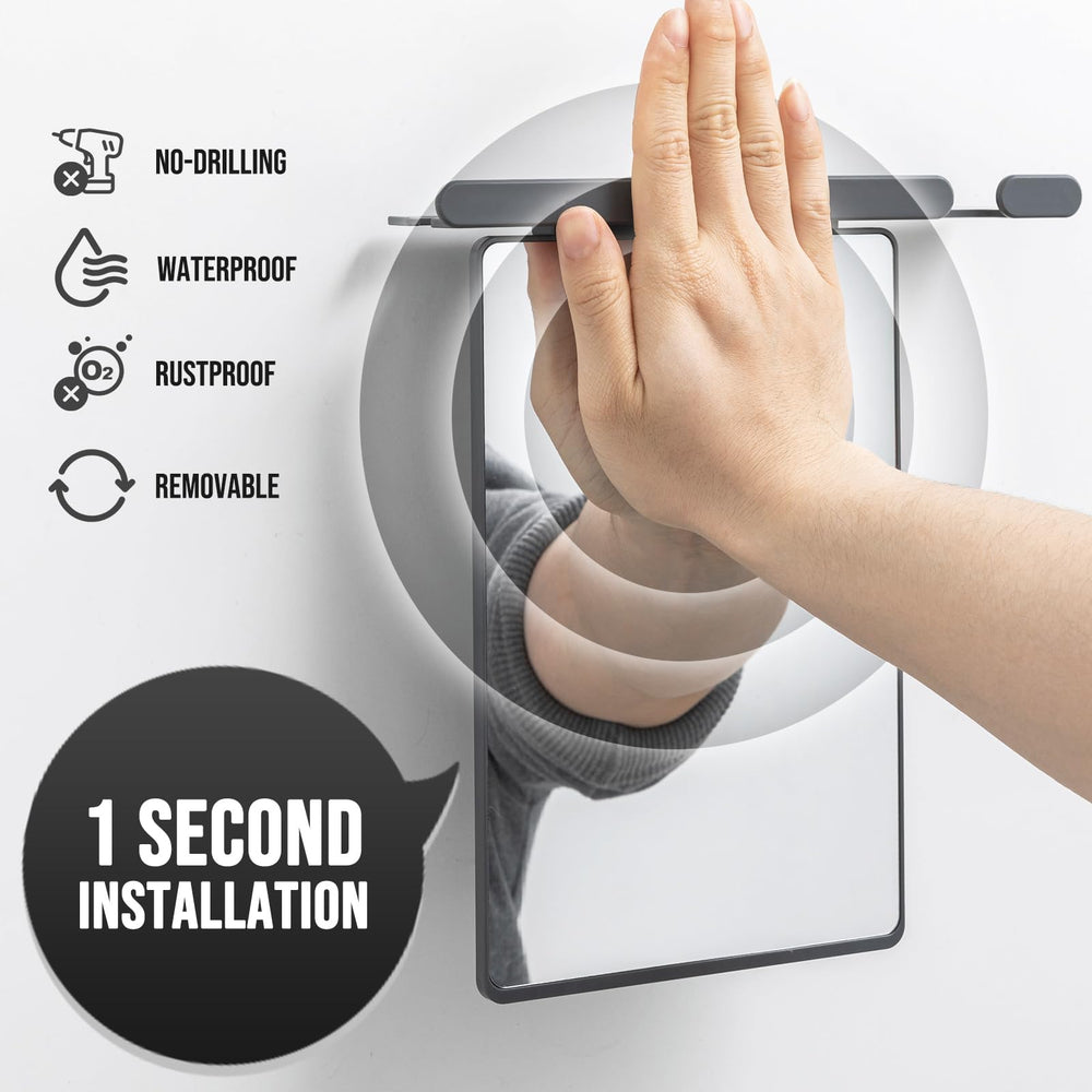 Taili fog-free acrylic mirror remains clear in steamy bathrooms.