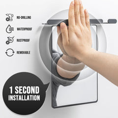 Taili fog-free acrylic mirror remains clear in steamy bathrooms.