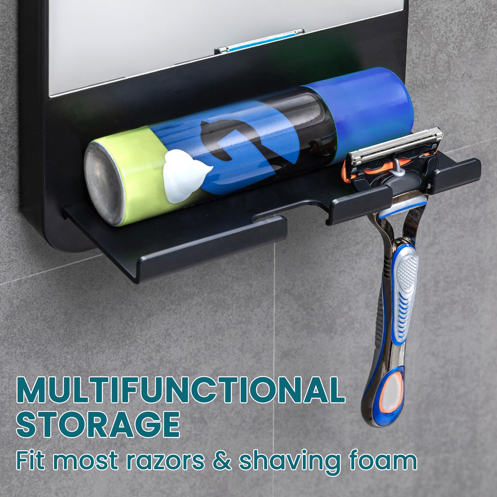 TAILI mirror dimensions 6.3 by 10.3 by 3.4 inches for compact spaces