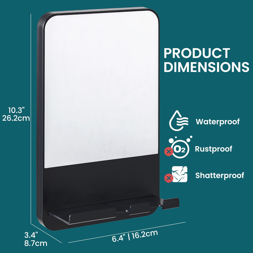 TAILI rust-proof mirror suited for humid bathrooms