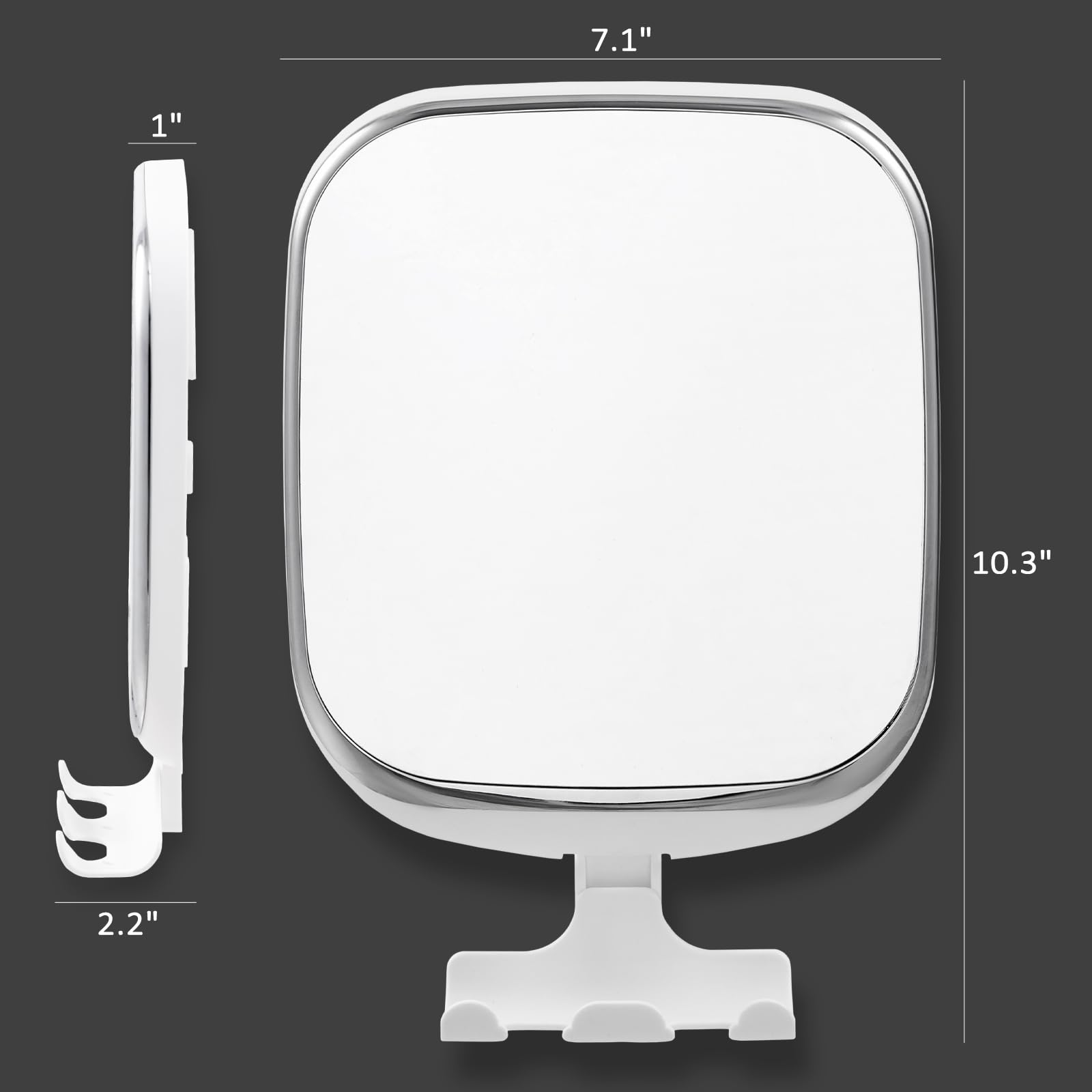 TAILI acrylic fogproof mirror provides a condensation-free clear reflection.