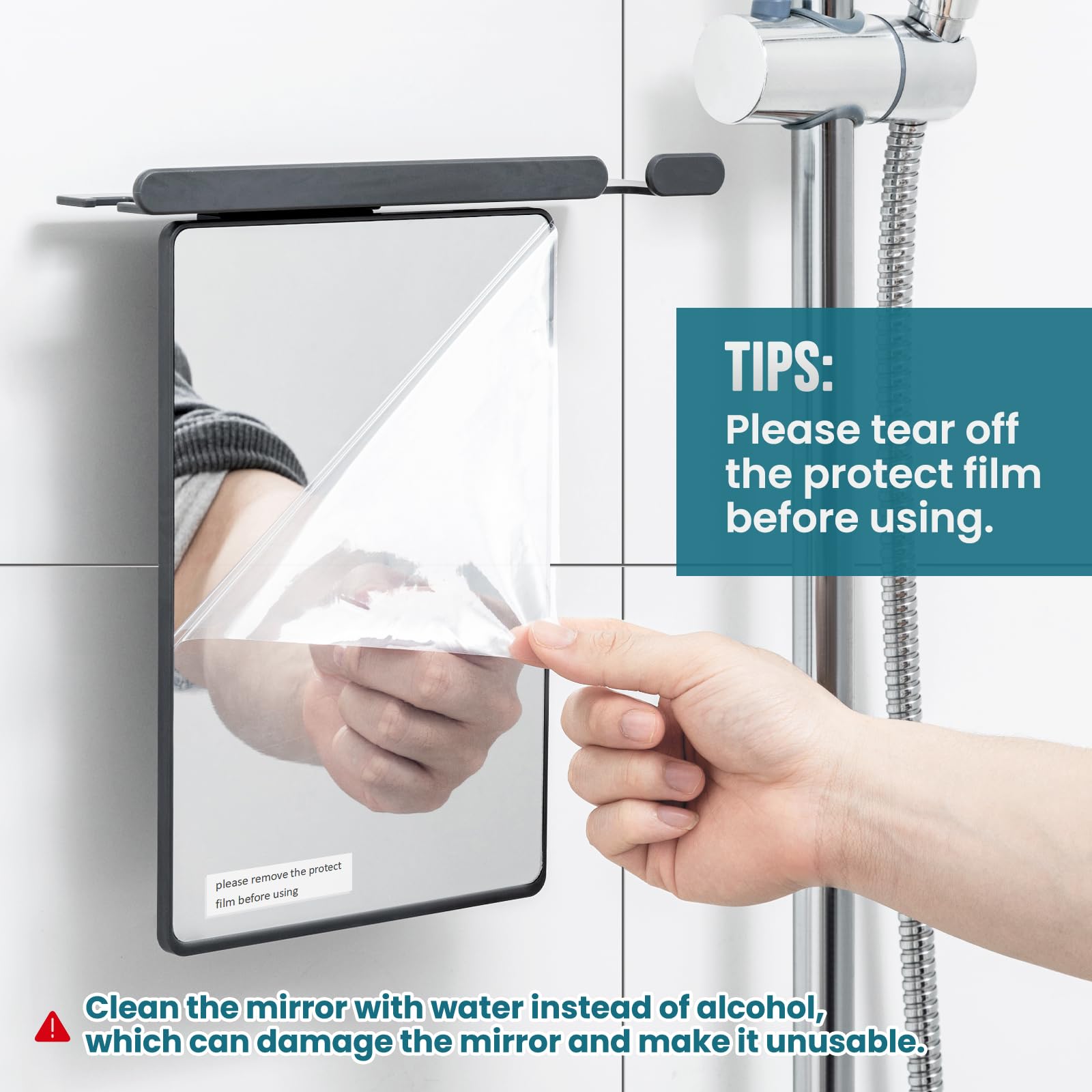 TAILI shower mirror razor-holders keep razors organized within easy reach.