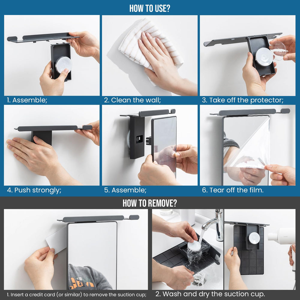 Taili storage rack keeps shave gel and essentials within reach.