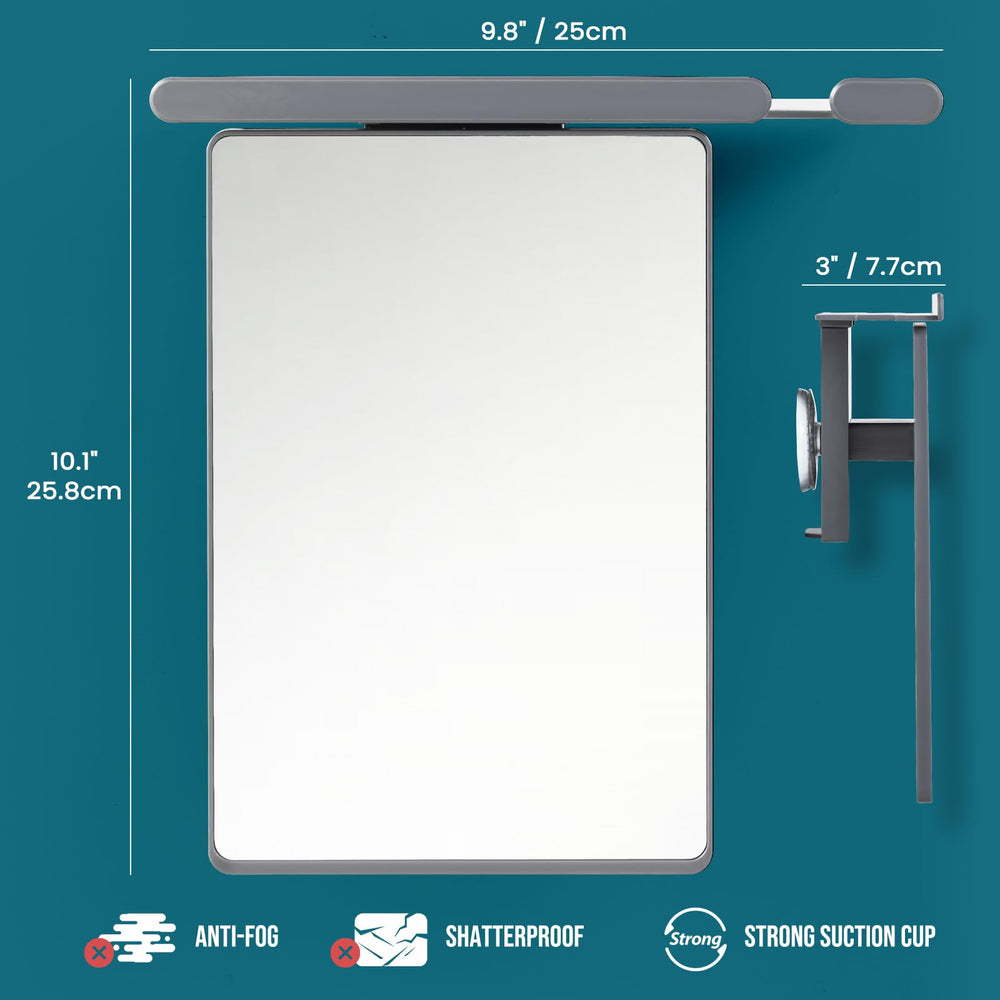 TAILI shower mirror suction-attachment grips tiles firmly for quick setup and reliable removal.