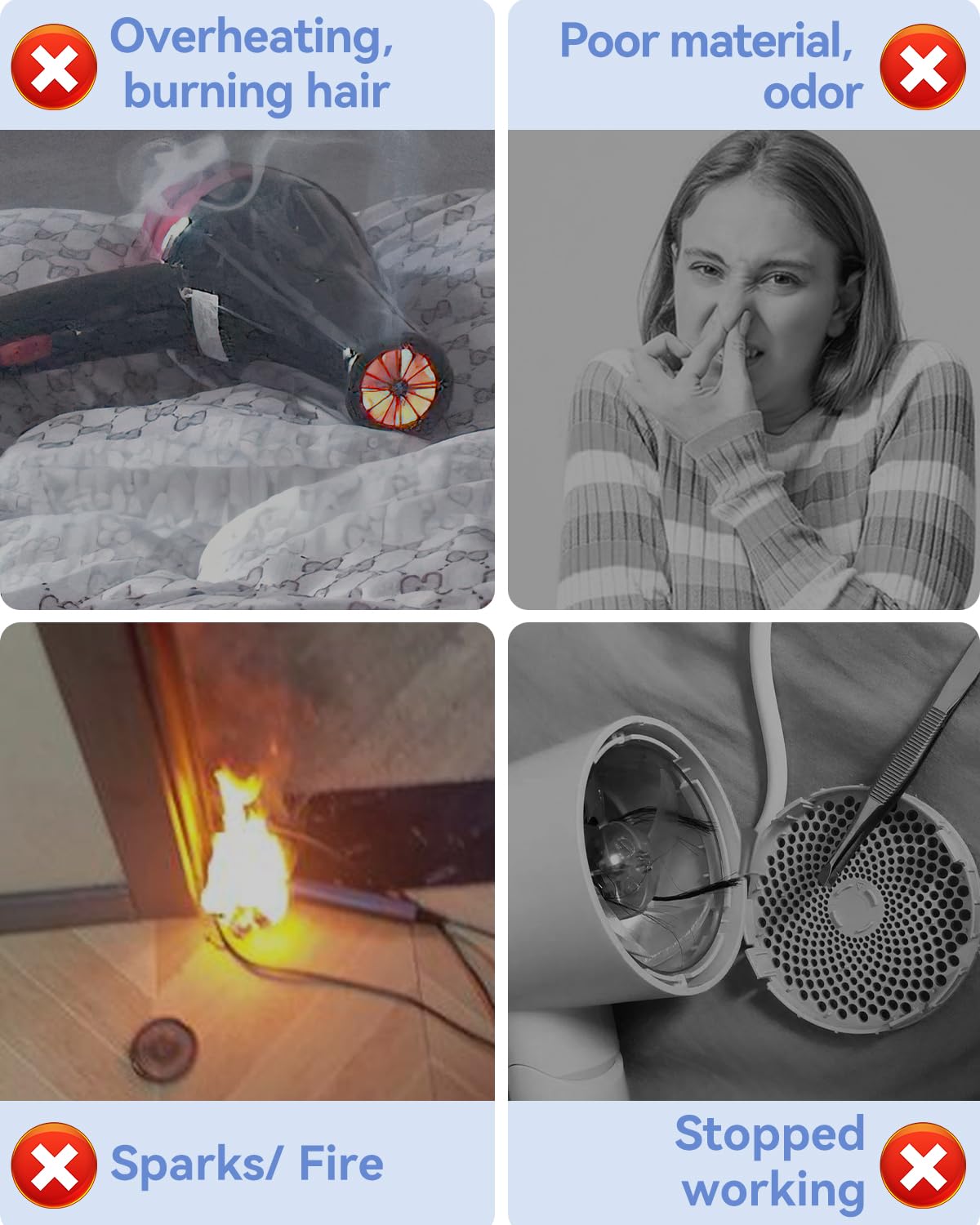Tailulu P2306F grey safety plug image confirms UL-listed protection.