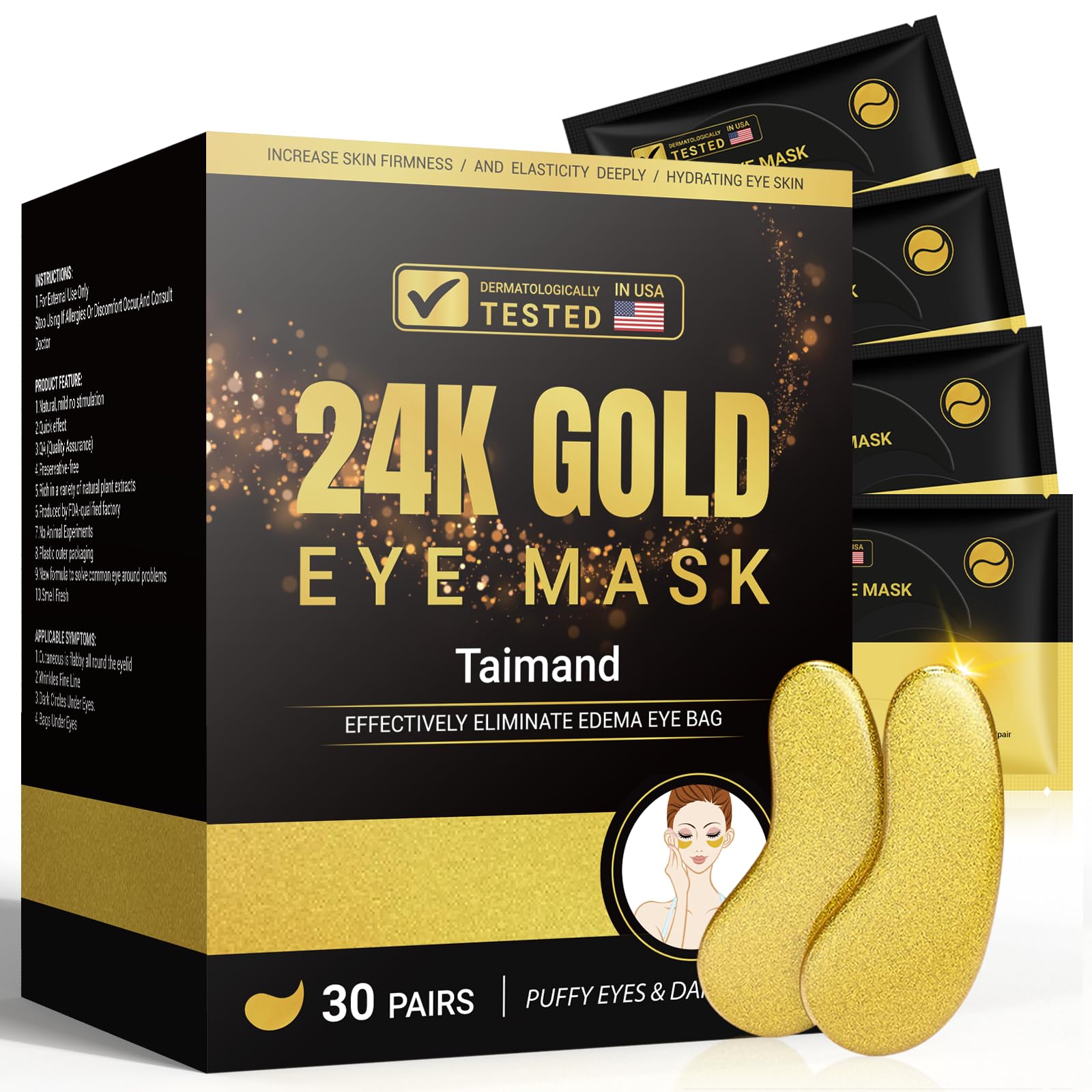 Taimand front packaging showing 30 pairs and clean branding for convenience