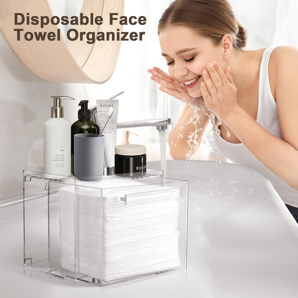 TAINESS easy-drawer access for disposable towels in busy bathrooms.