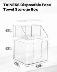 TAINESS waterproof design protects towels and cosmetics from humidity in bathroom
