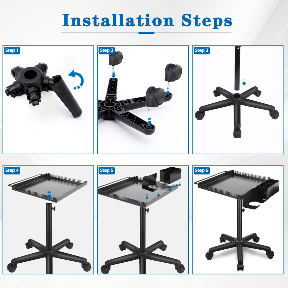 Takeashine easy-assembly-steps illustrate quick setup for home or pro spaces.