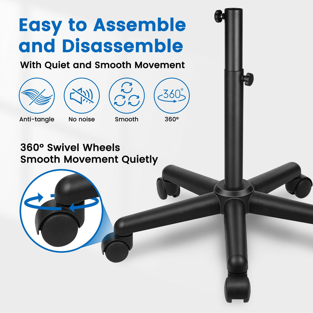 Takeashine-rolling-wheels-5x-swivel enable smooth, quiet mobility around the salon.