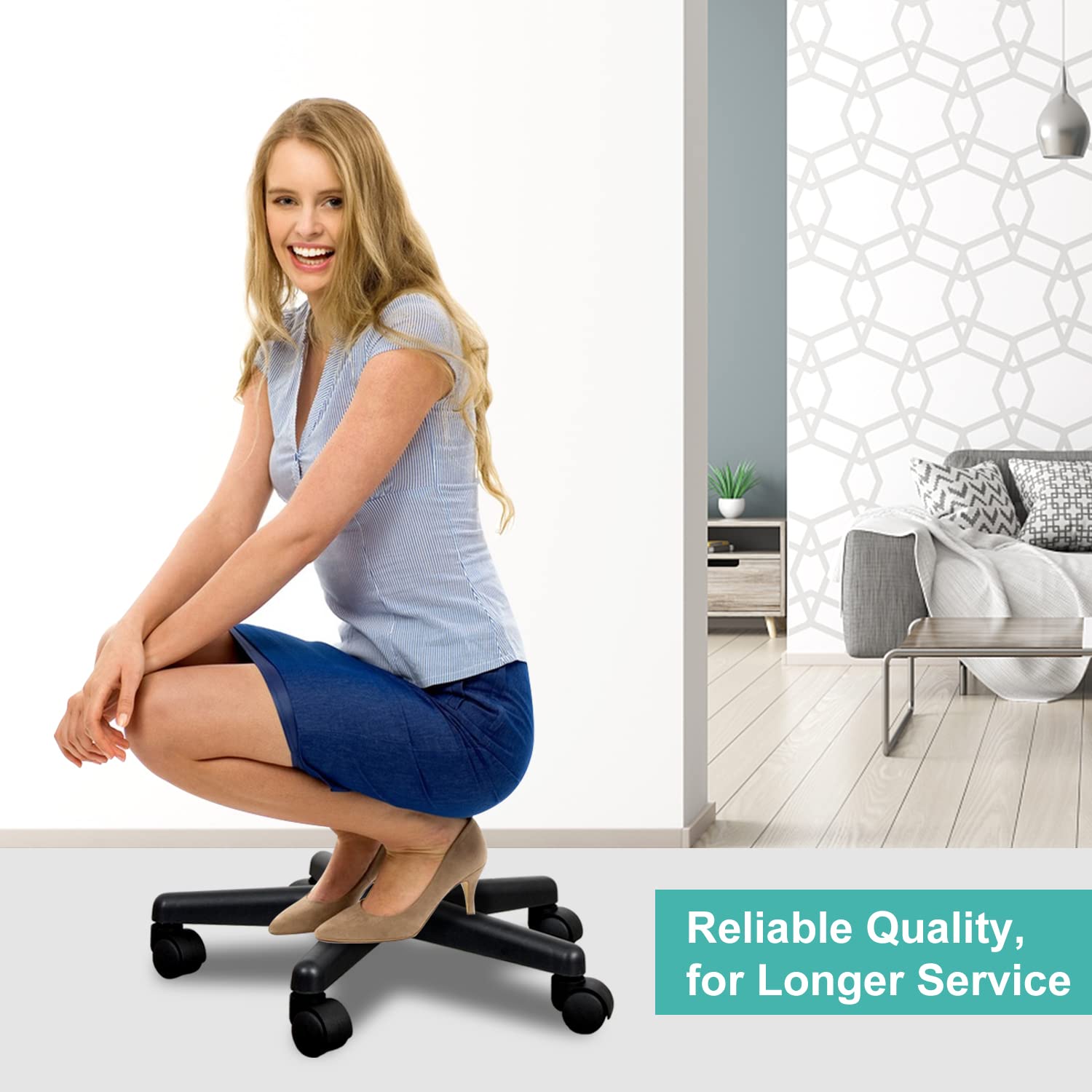 Takeashine salon tray cart installs quickly for fast setup between clients.