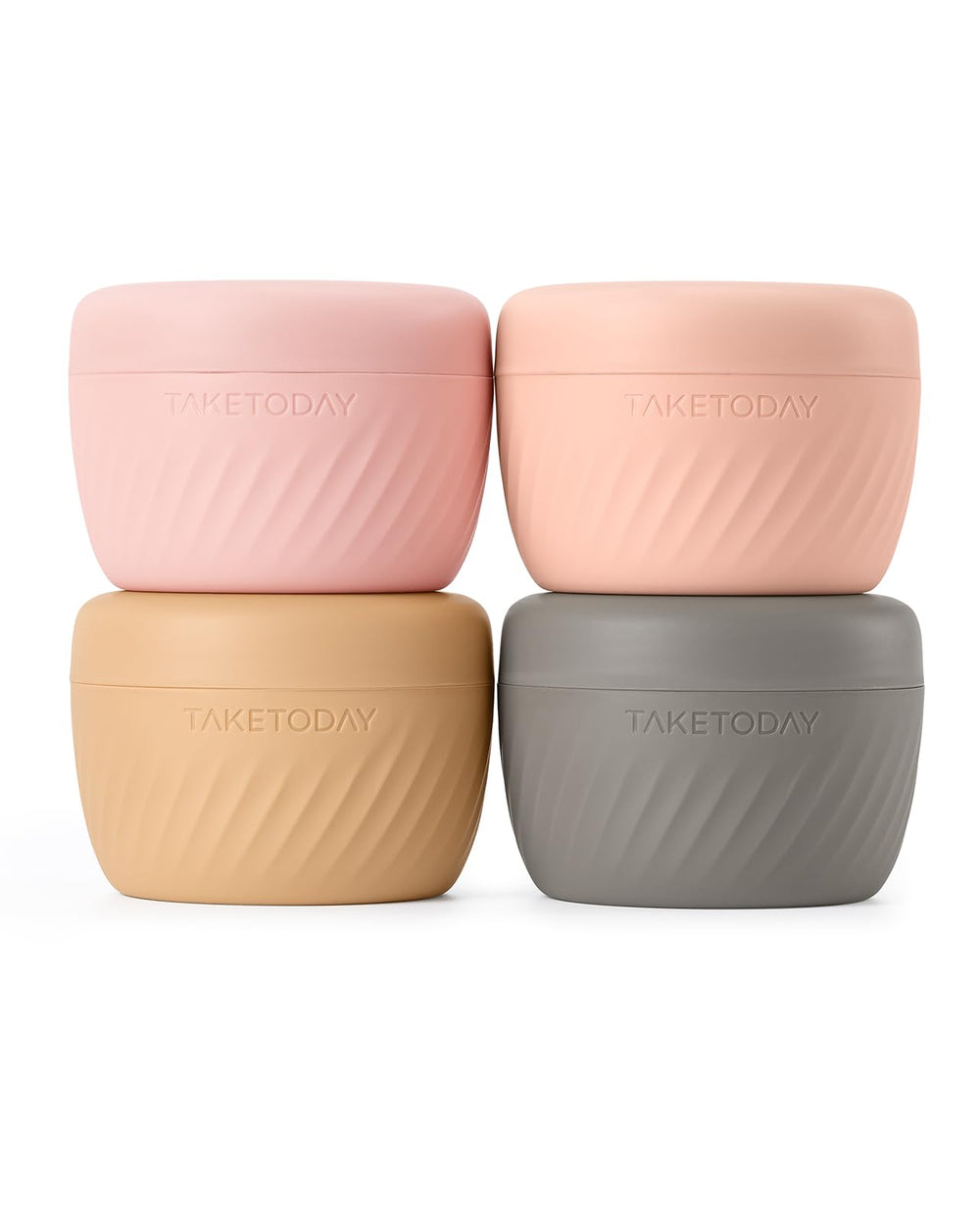 TakeToday botes de viaje 3oz con tapa, ideales para cosméticos en la maleta.
