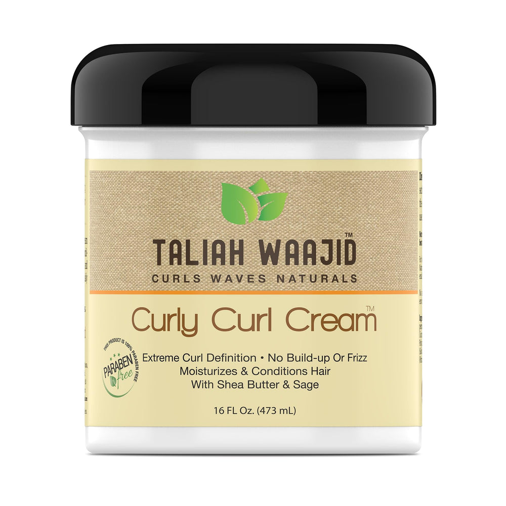 Taliah Waajid Curls Waves Natural 16oz bottle highlights generous, long-lasting styling