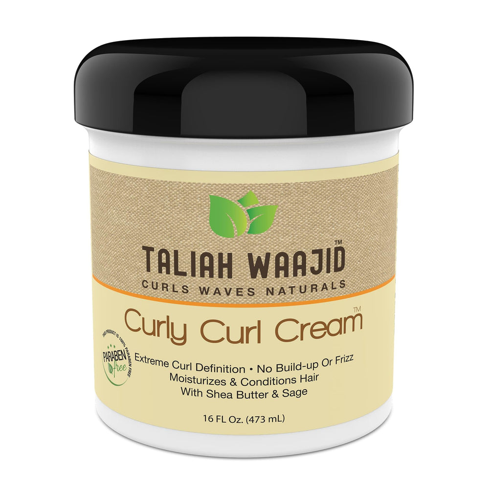 Taliah Waajid Curls Waves Natural frizz-removal shot suggests smooth, manageable hair