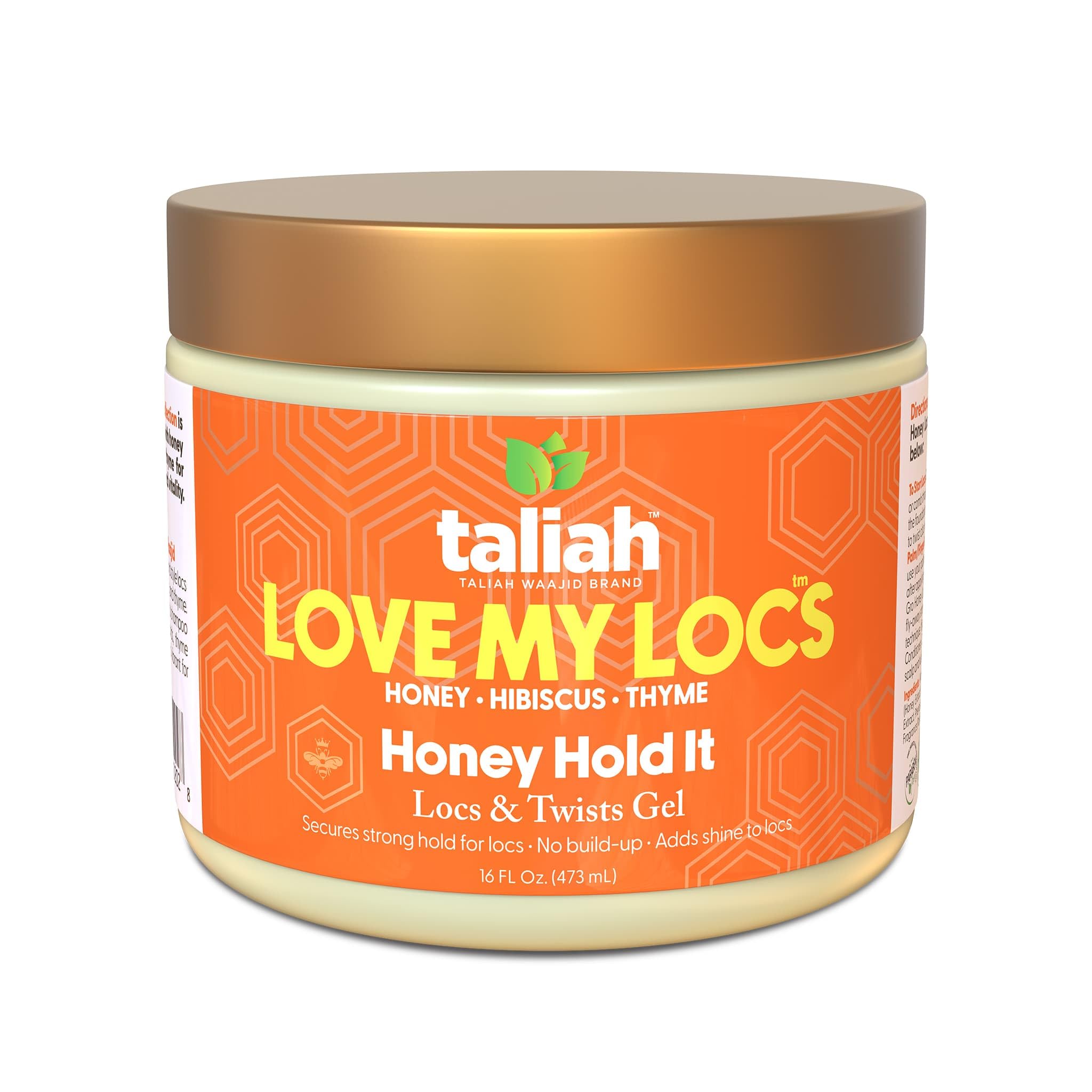 Packaging highlights thyme and hibiscus—Taliah Waajid Love My Locs for scalp care