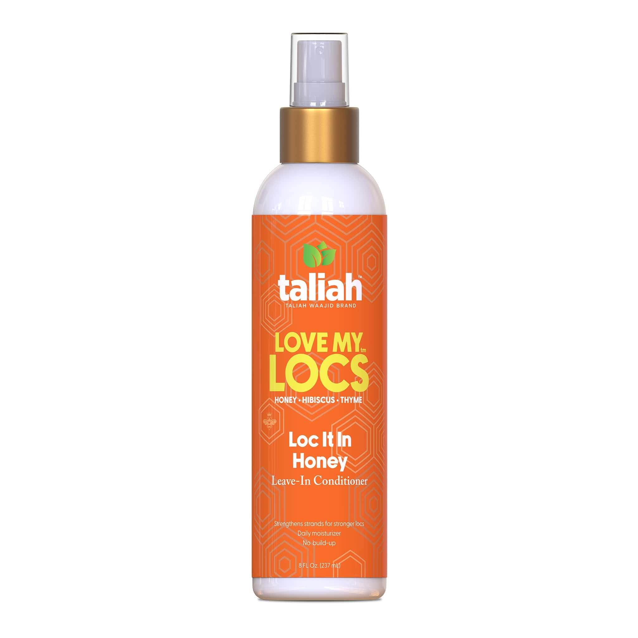 Taliah Waajid Love My Locs spray bottle for easy application and hydrated locs.