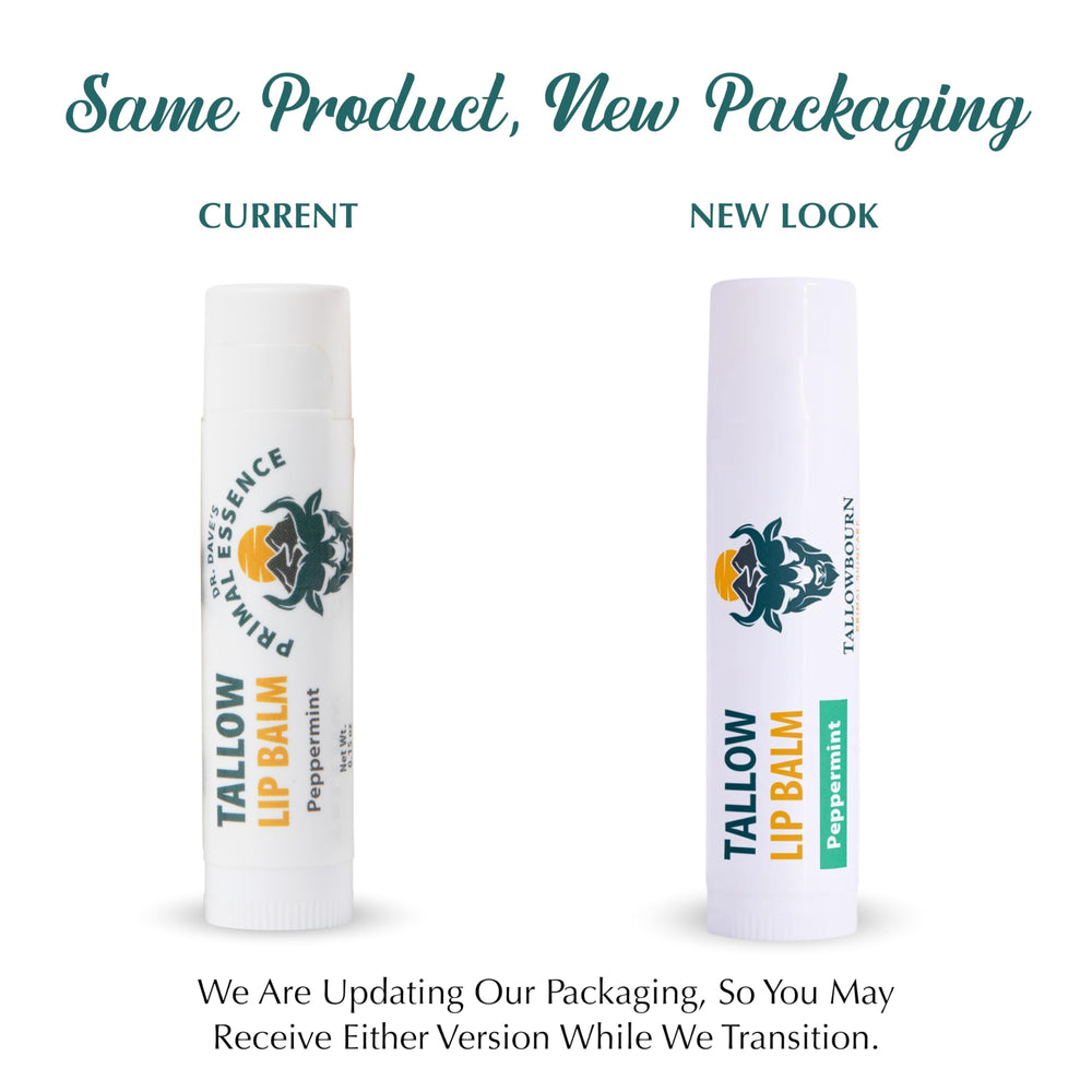 Tallowbourn peppermint lip balm close-up with refreshing feel.