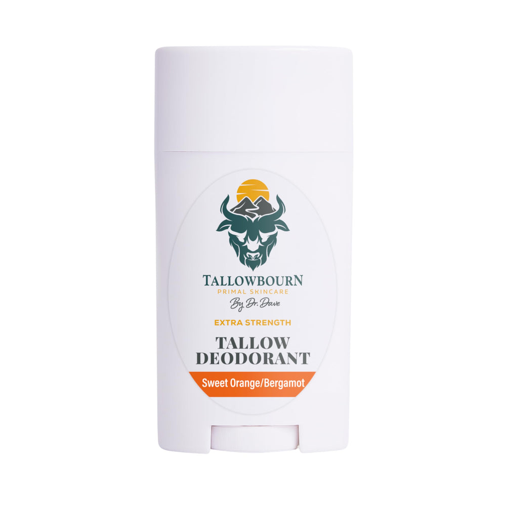 Tallowbourn deodorant bottle 3oz on a clean surface for all-day freshness.