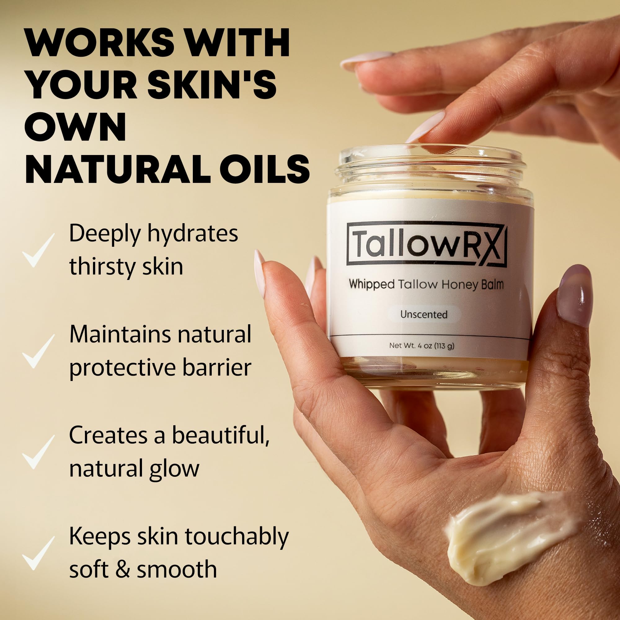 TALLOWRX calendula-flowers and oils showcase botanical softness for skin.