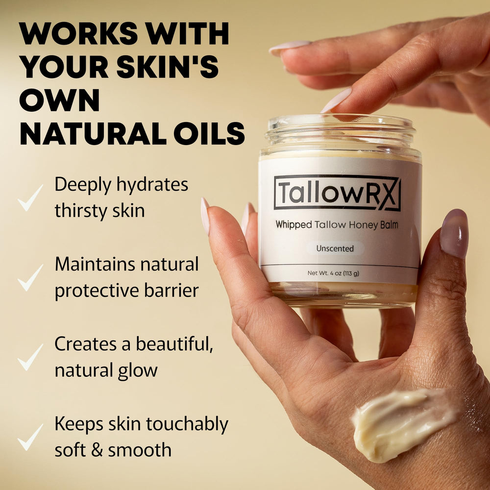 TALLOWRX calendula-flowers and oils showcase botanical softness for skin.