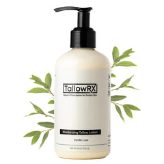 TALLOWRX Tallow Body Lotion bottle with vanilla aroma for daily nourishment
