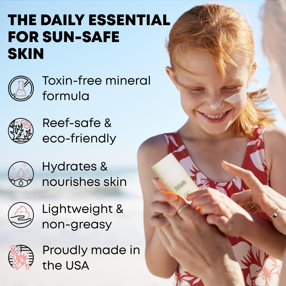 TallowRX SPF 50 non-greasy finish shows lightweight texture without white cast.