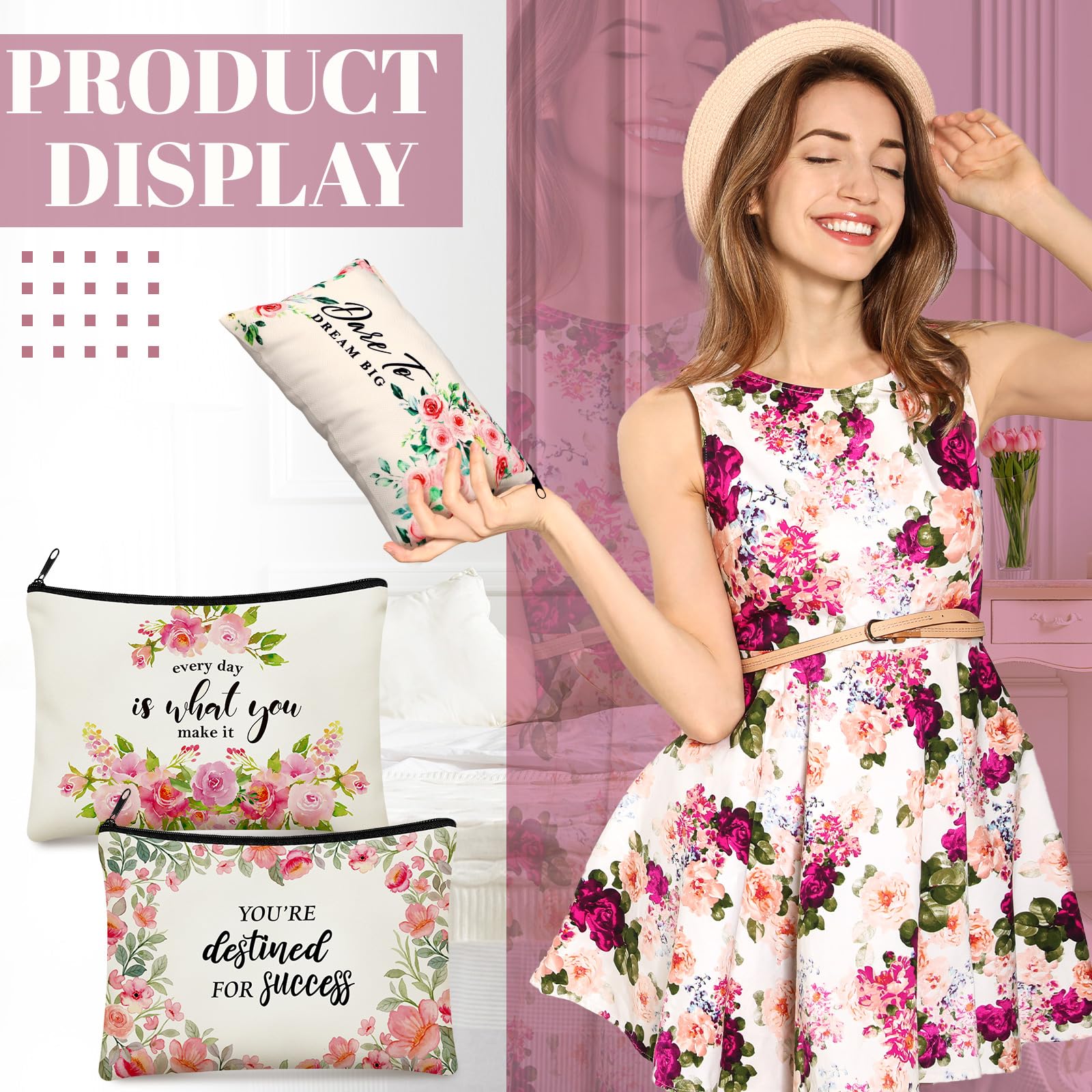 Talltalk nine-by-five-inch makeup bag ideal for travel.