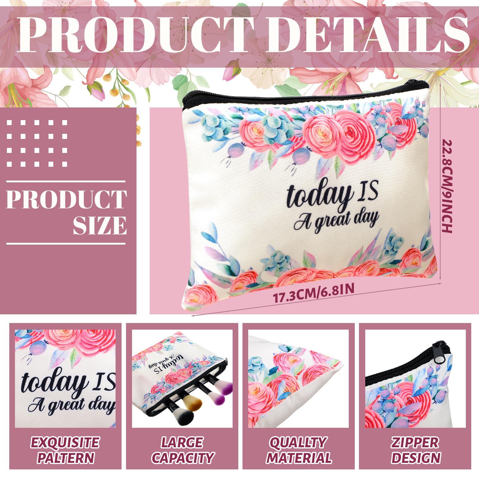 Talltalk reusable cosmetic bag helps keep lipstick and blush tidy.