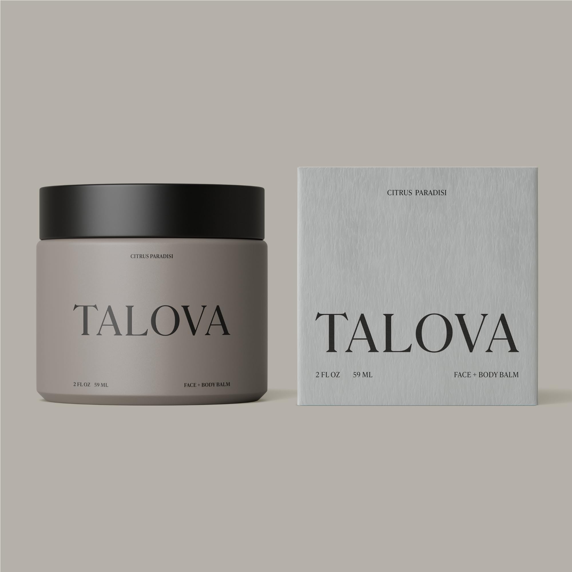 TALOVA balm on hands shows barrier restoration and daily glow potential.
