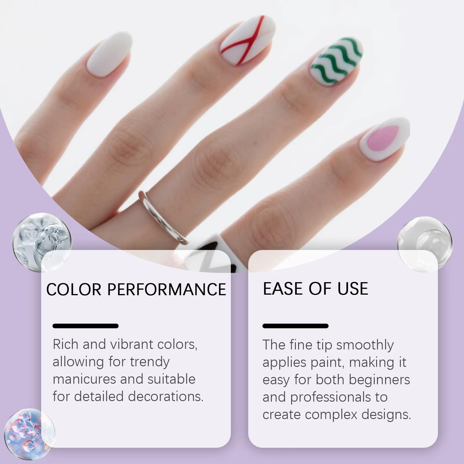 Talzpro durable chip-resistant finish keeps nail art looking fresh longer.