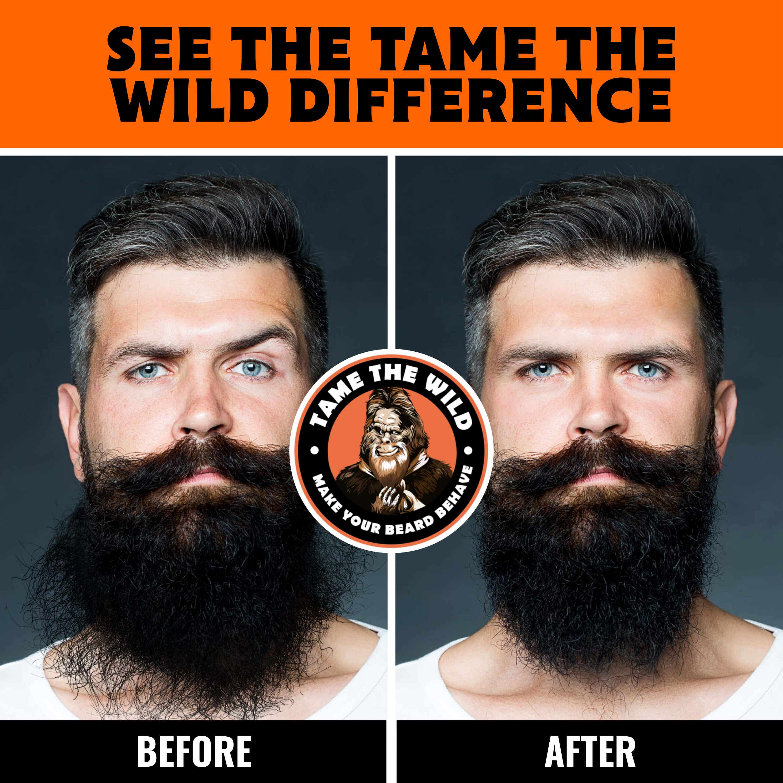 Tame the Wild orange walnut beard soap cleanses deeply and refreshes skin