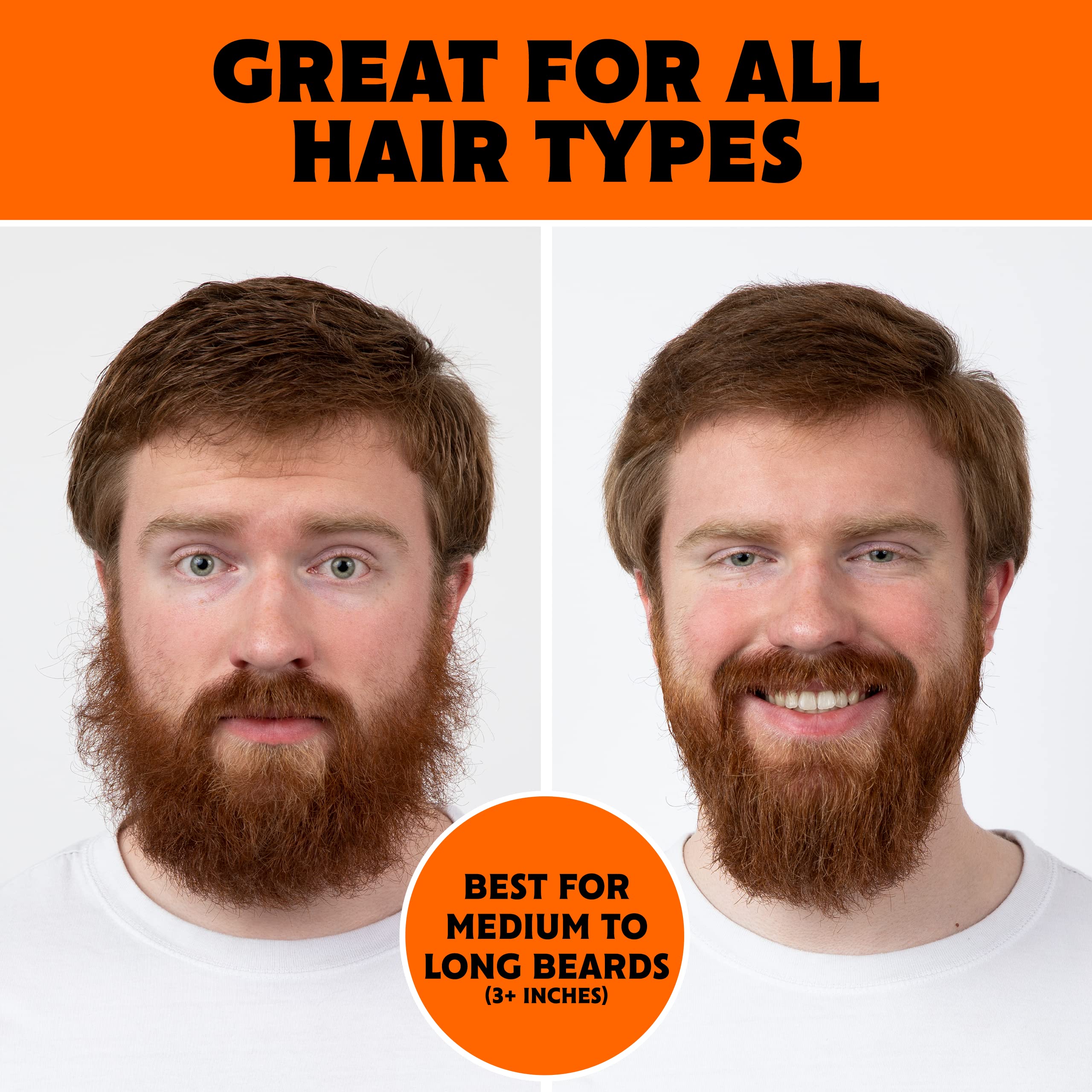Tame The Wild Pro Beard Grooming Kit heat protectant spray guards hair from heat damage.