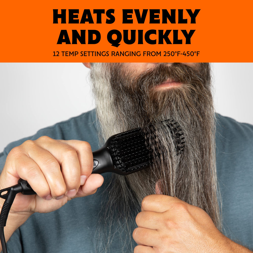 Tame The Wild Pro uses ceramic ion generator to smooth and strengthen beard fibers.