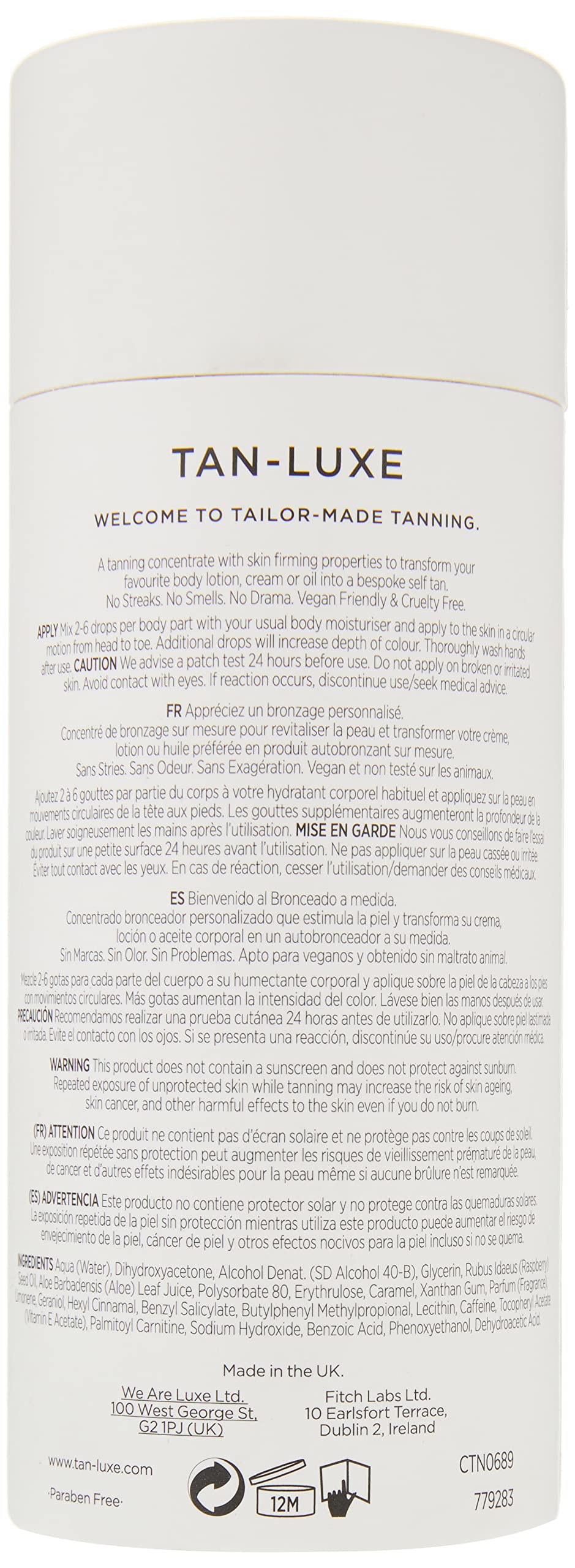 Tan-Luxe The Body drops in application routine deliver even tone and natural radiance.