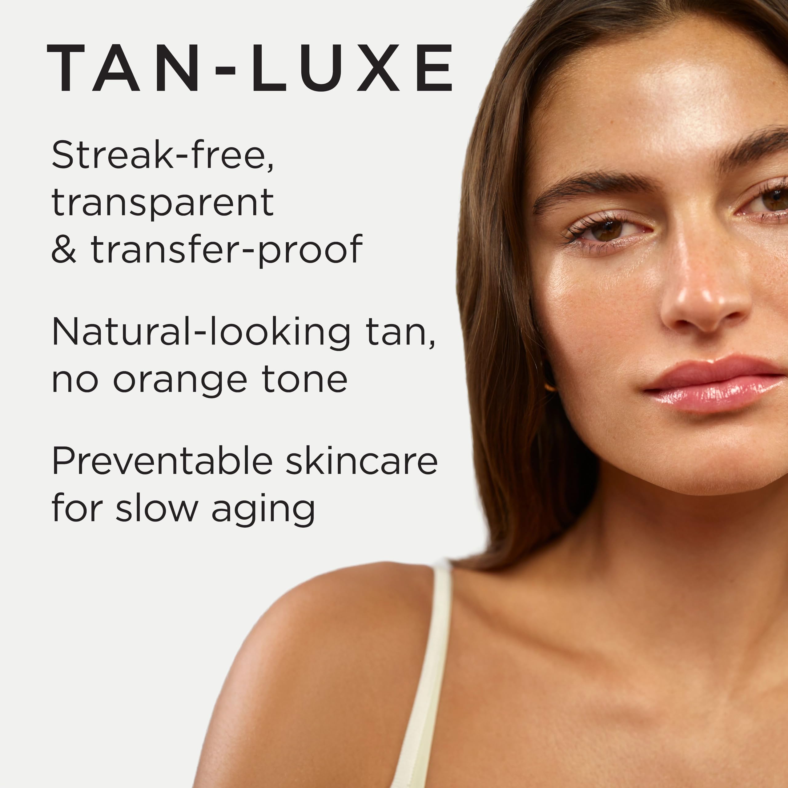 Tan-Luxe The Face application on the skin yields a smooth streak-free finish.