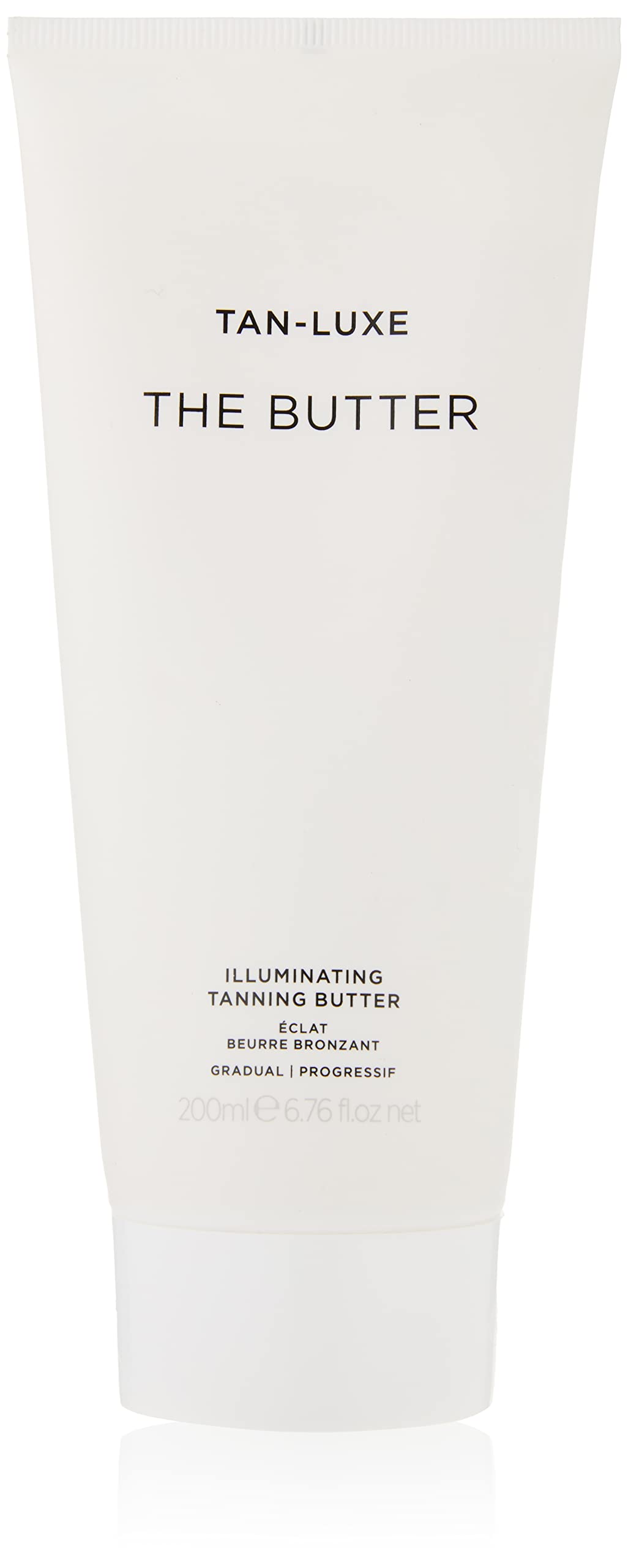TAN-LUXE The Butter bottle delivers radiant, buildable glow for nourished-looking skin.
