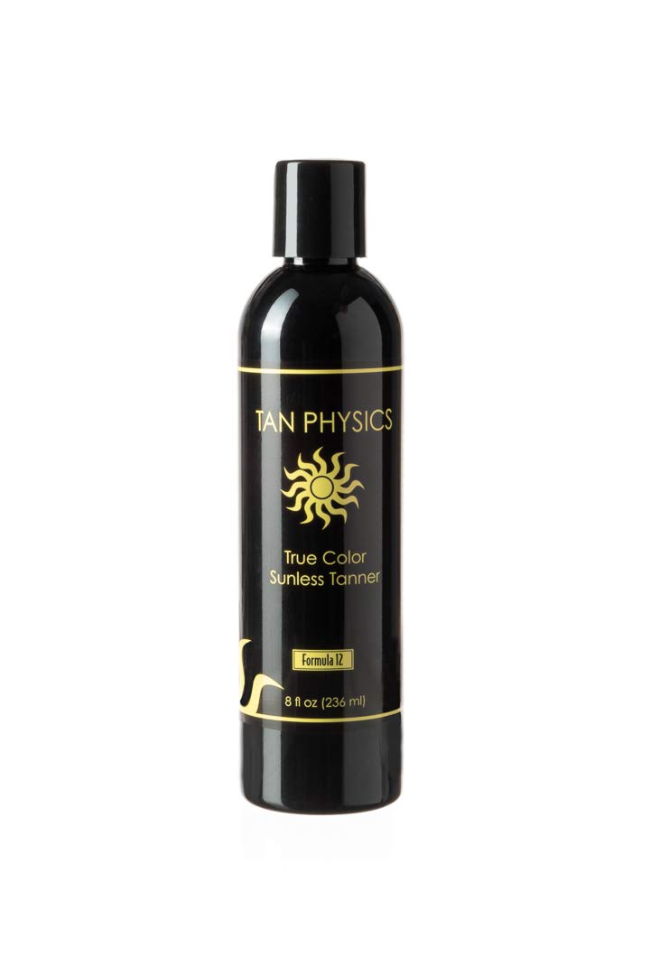 Tan Physics Sunless Tanner 8oz bottle for natural bronze glow and hydrating skin